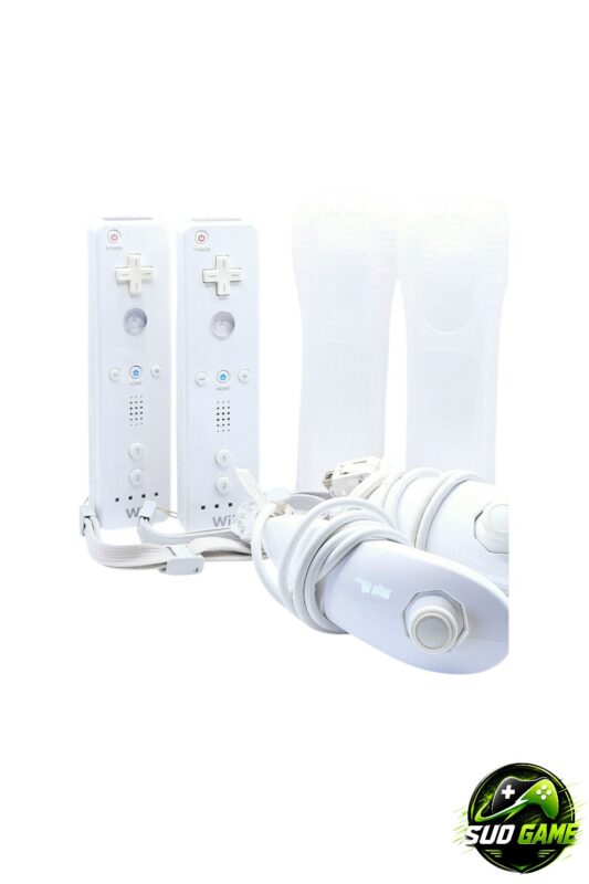 lot 2 manettes nunchuks wii