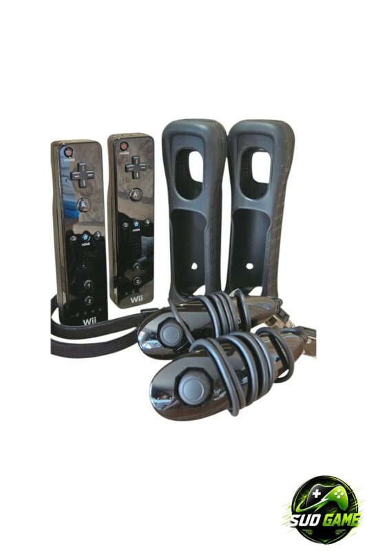 lot wiimotes motion plus nunchuks officiels nintendo
