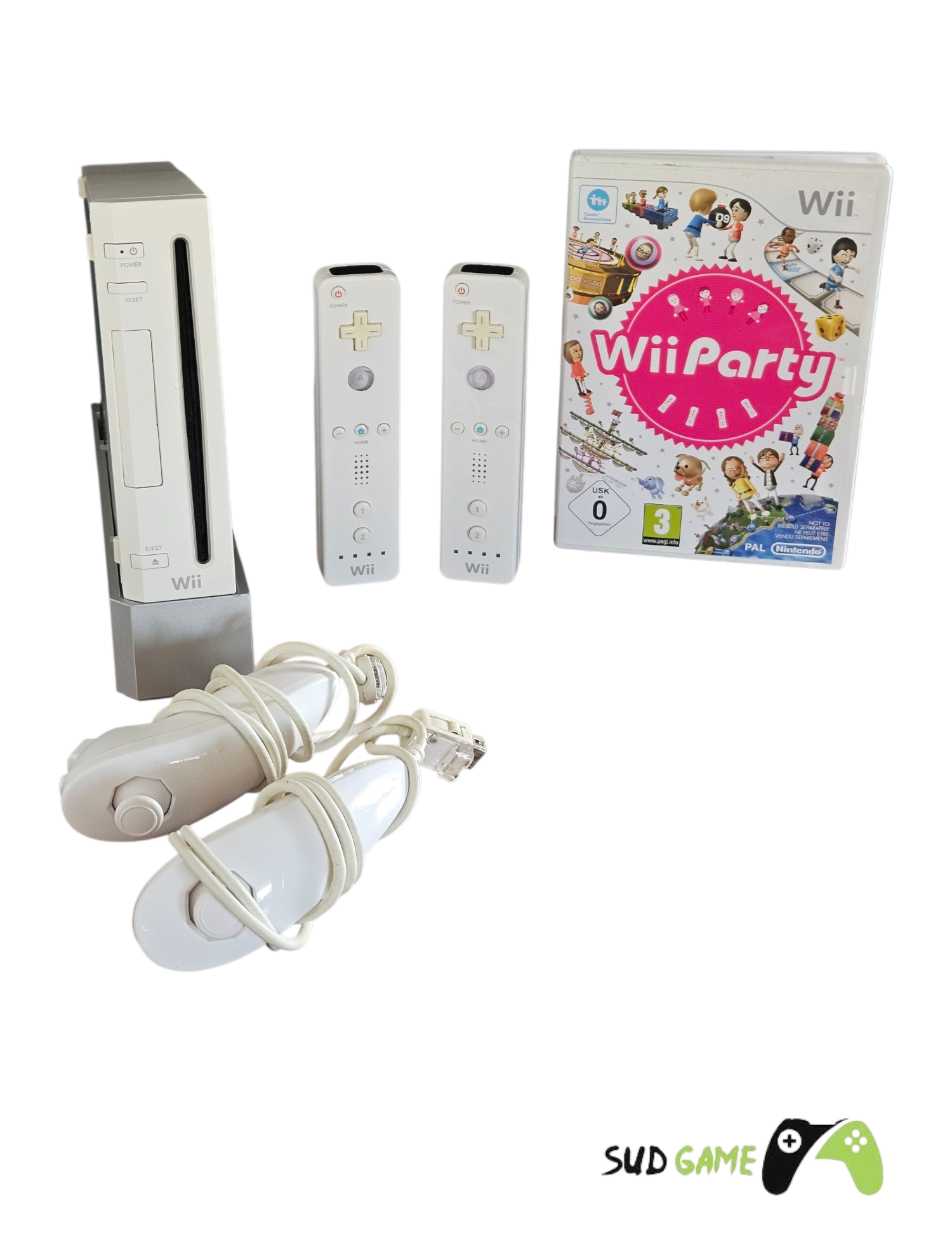 wii-party-pack.jpg Wii Party pack Nintendo Wii avec 2 manettes et 2 Nunchuks