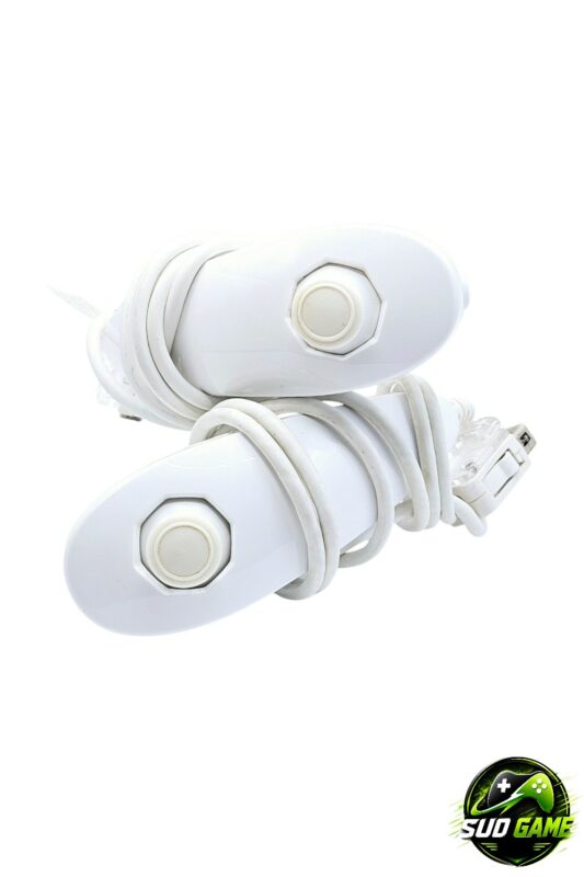 lot 2 nunchuks wii blancs