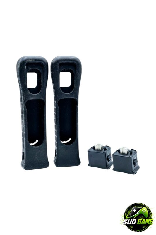 motions wii noir officiels avec protections silicone