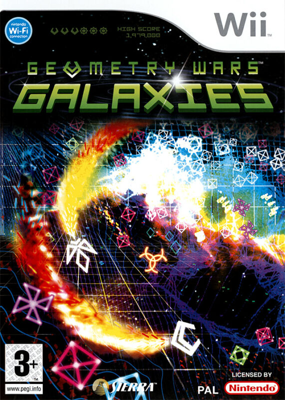 Geometry Wars Galaxies Wii occasion PAL FR – shoot'em up Sierra Nintendo Wii très bon état testé