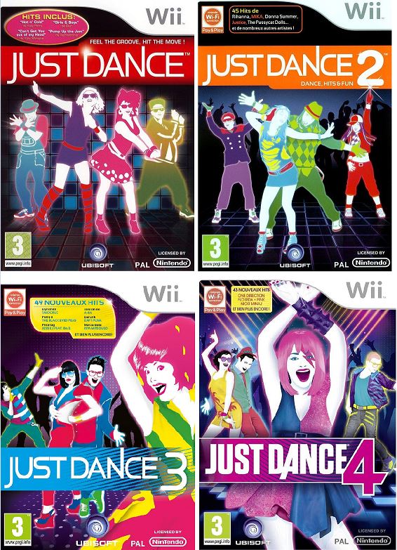 Lot just dance 1-2-3-4 wii