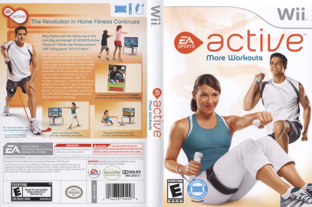 ea sports active fitness wii – jaquette dépliée Nintendo Wii