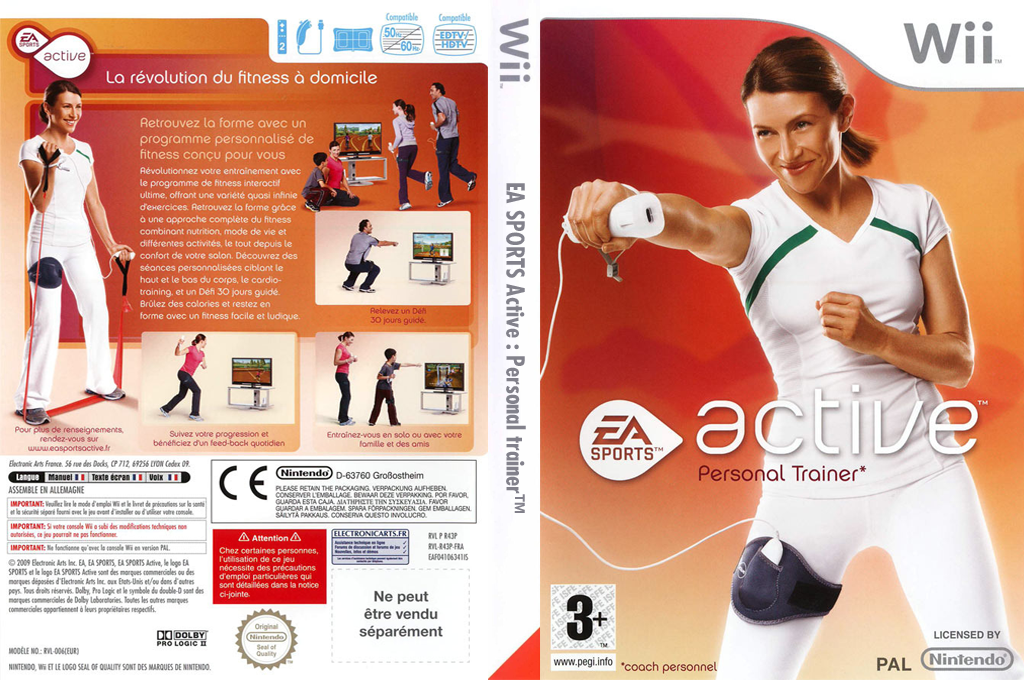 ea sports active wii – jaquette dépliée Nintendo Wii