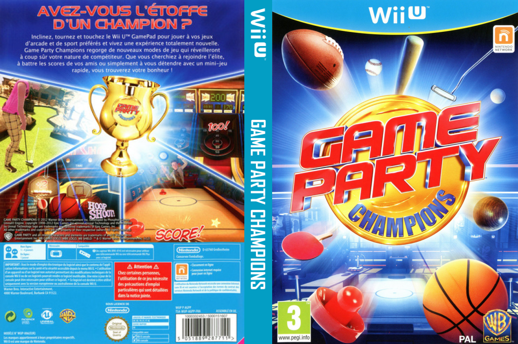 game party champions wii u – jaquette dépliée Nintendo Wii