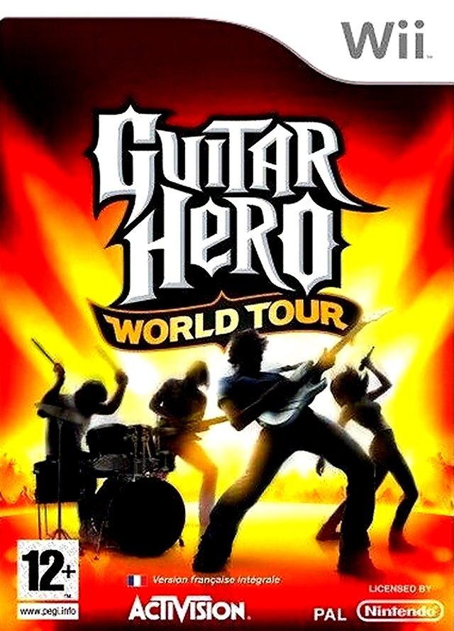 guitar hero world tour wii – jaquette avant PAL FR très bon état testé