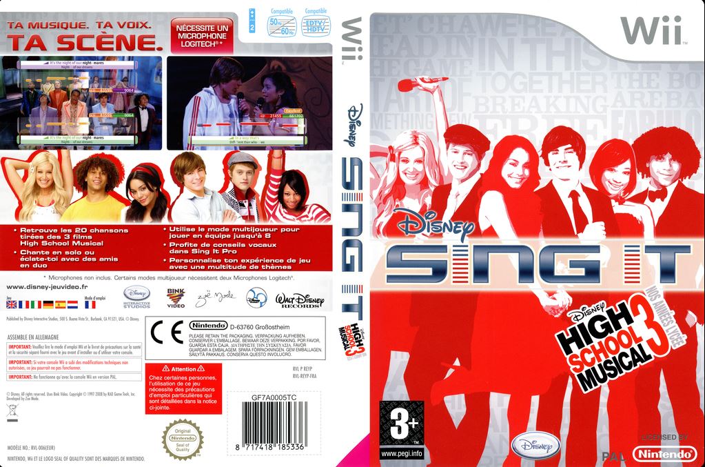 3 nos annees lycee wii – jaquette dépliée Nintendo Wii