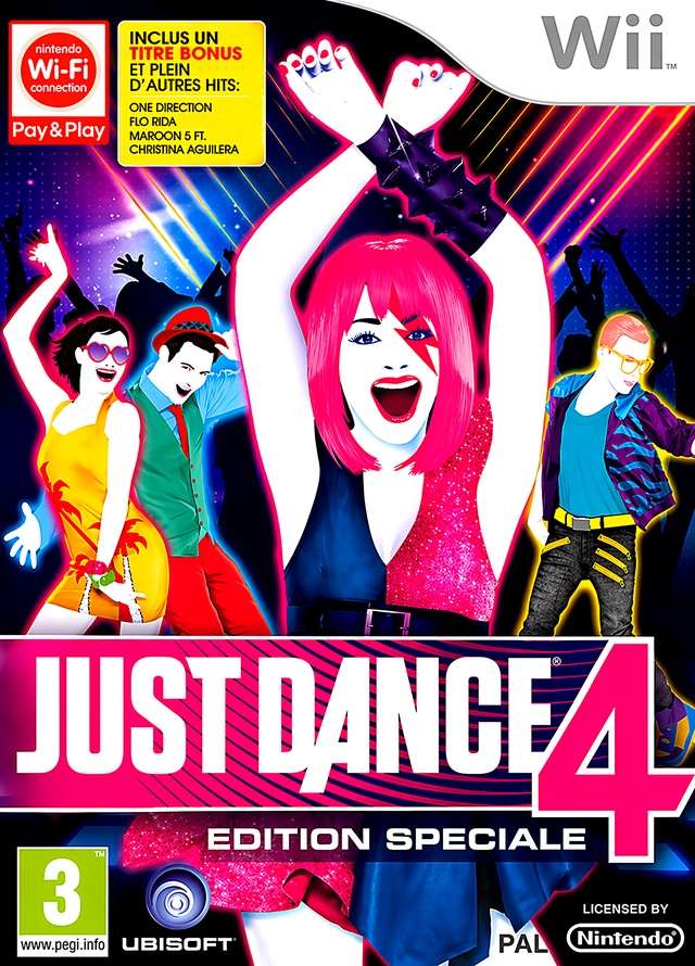 just dance 4 edition speciale wii – jaquette avant PAL FR très bon état testé