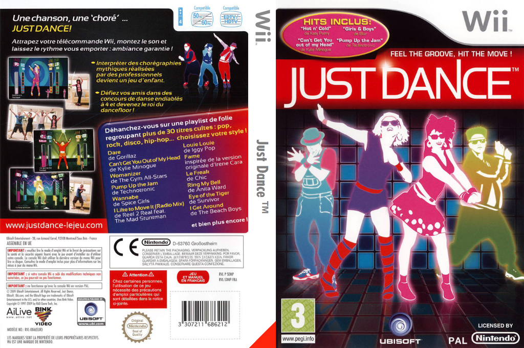 just dance wii – jaquette dépliée Nintendo Wii