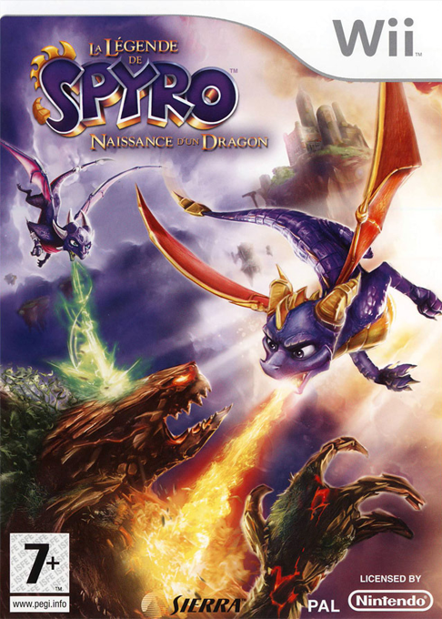 la legende de spyro naissance un dragon wii – jaquette avant PAL FR très bon état testé