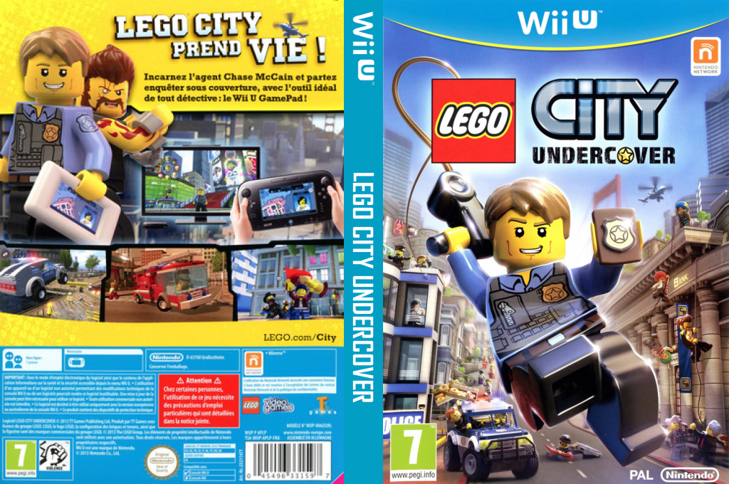 lego city undercover wii u – jaquette dépliée Nintendo Wii