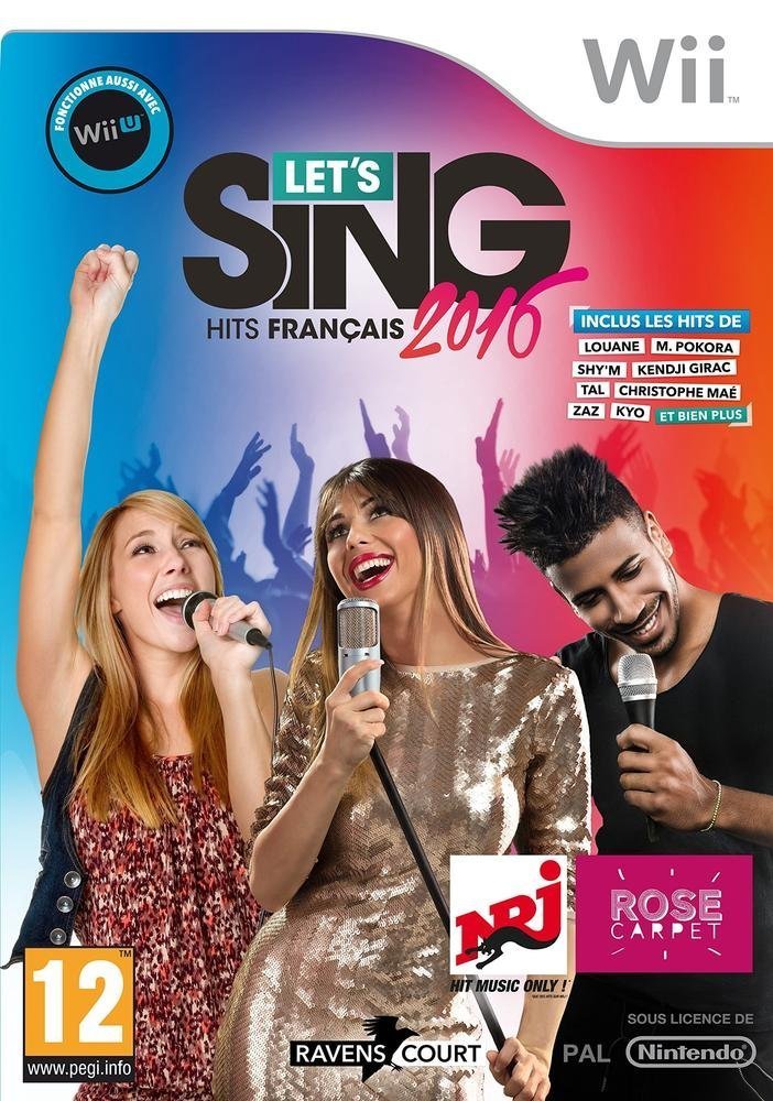 let sing 2016 hits francais wii – jaquette avant PAL FR très bon état testé