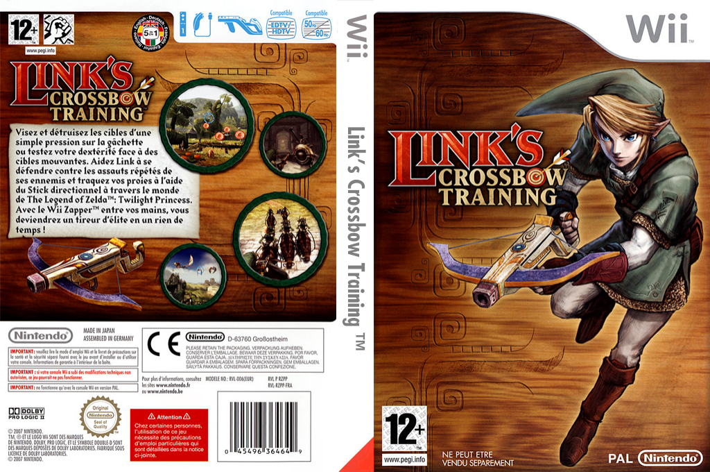link crossbow training wii – jaquette dépliée Nintendo Wii