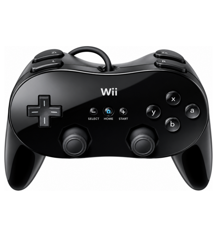 Manette Classic Controller Pro Nintendo Wii Noire Occasion – Manette Nintendo Wii testé très bon état