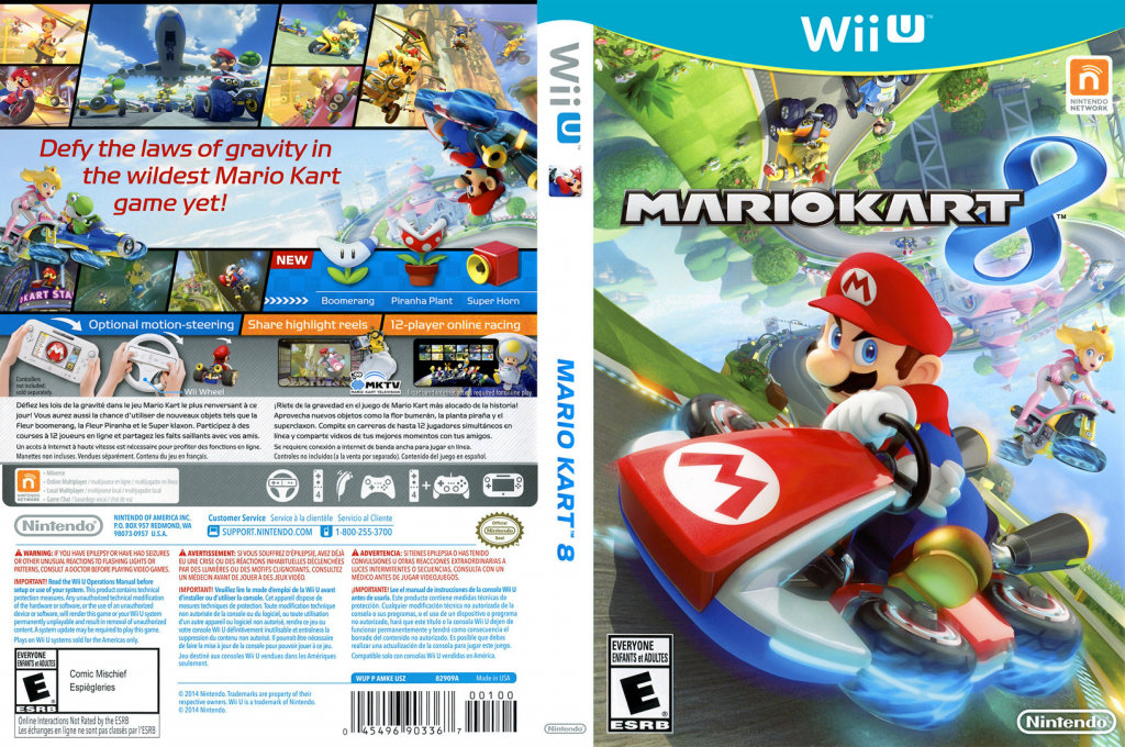mario kart 8 wii u – jaquette dépliée Nintendo Wii