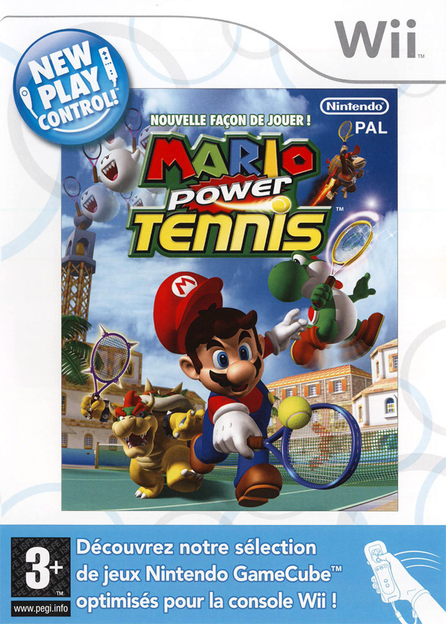 mario power tennis wii – jaquette avant PAL FR très bon état testé