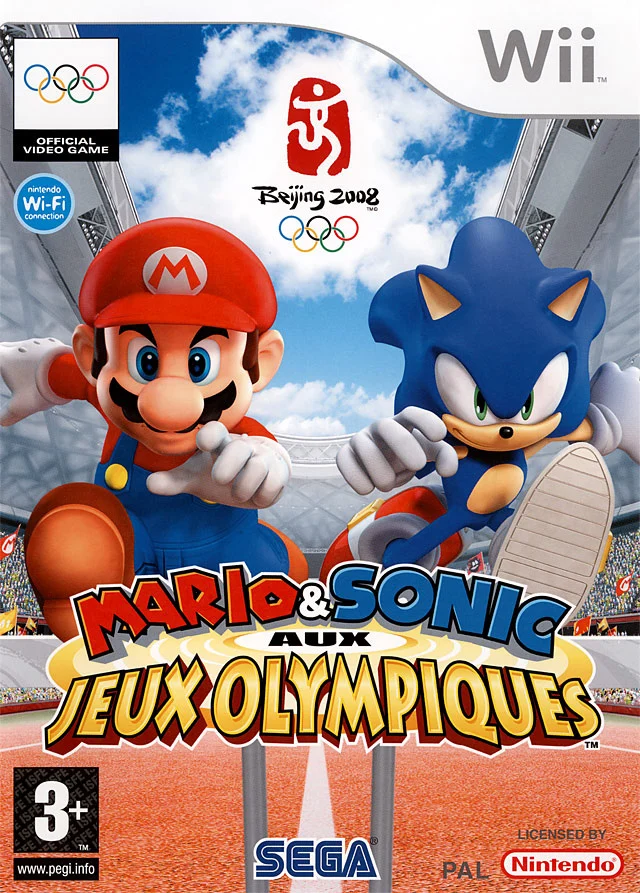 mario sonic aux olympiques wii – jaquette avant PAL FR très bon état testé