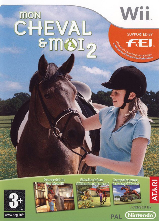 mon cheval et moi 2 wii – jaquette avant PAL FR très bon état testé