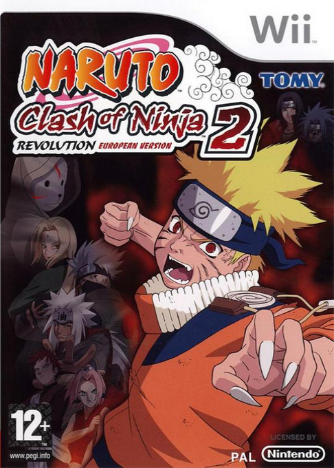 naruto clash of ninja revolution 2 wii – jaquette avant PAL FR très bon état testé