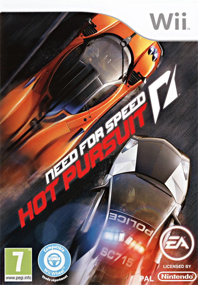 need for speed hot pursuit wii – jaquette avant PAL FR très bon état testé