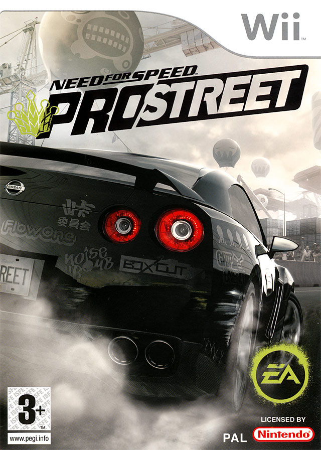 need for speed pro street wii – jaquette avant PAL FR très bon état testé
