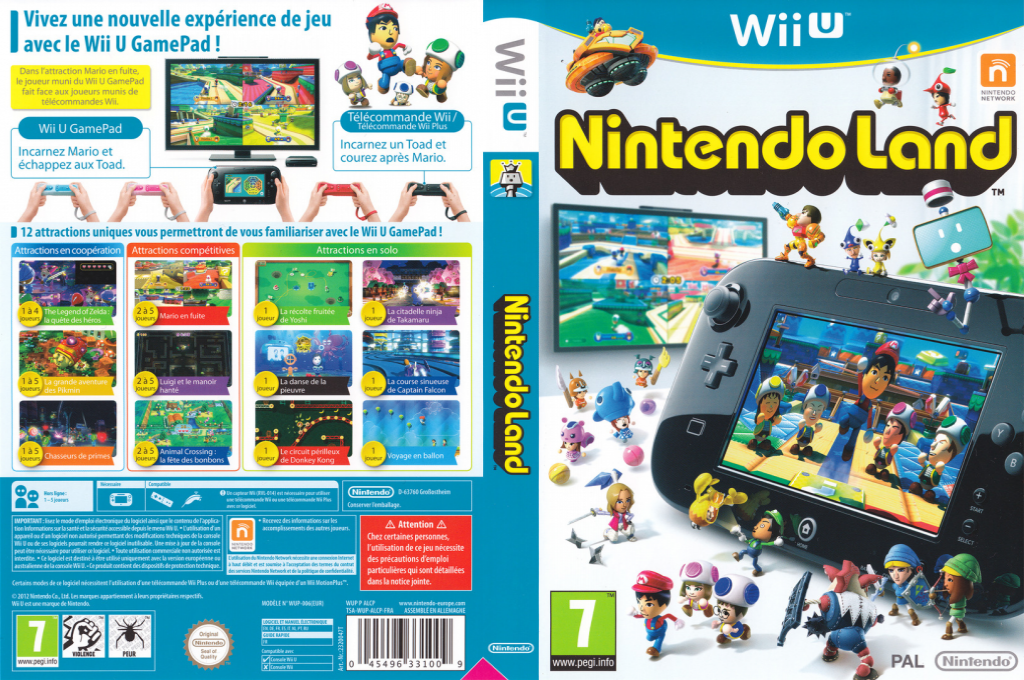 land wii u – jaquette dépliée Nintendo Wii