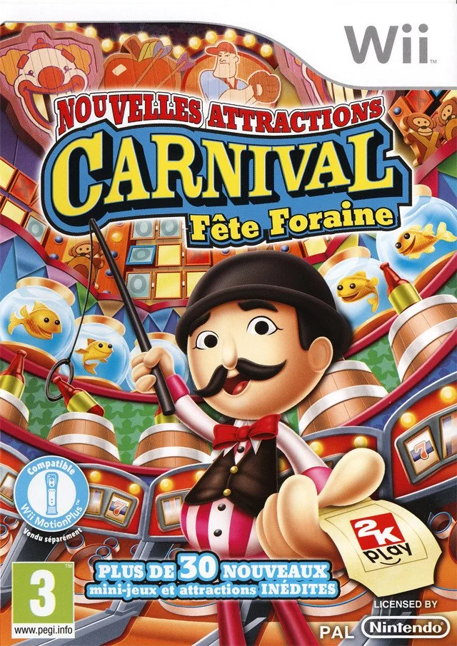 nouvelles attractions wii – jaquette avant PAL FR très bon état testé