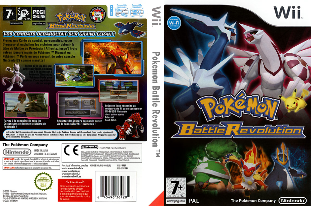 pokemon battle revolution wii – jaquette dépliée Nintendo Wii