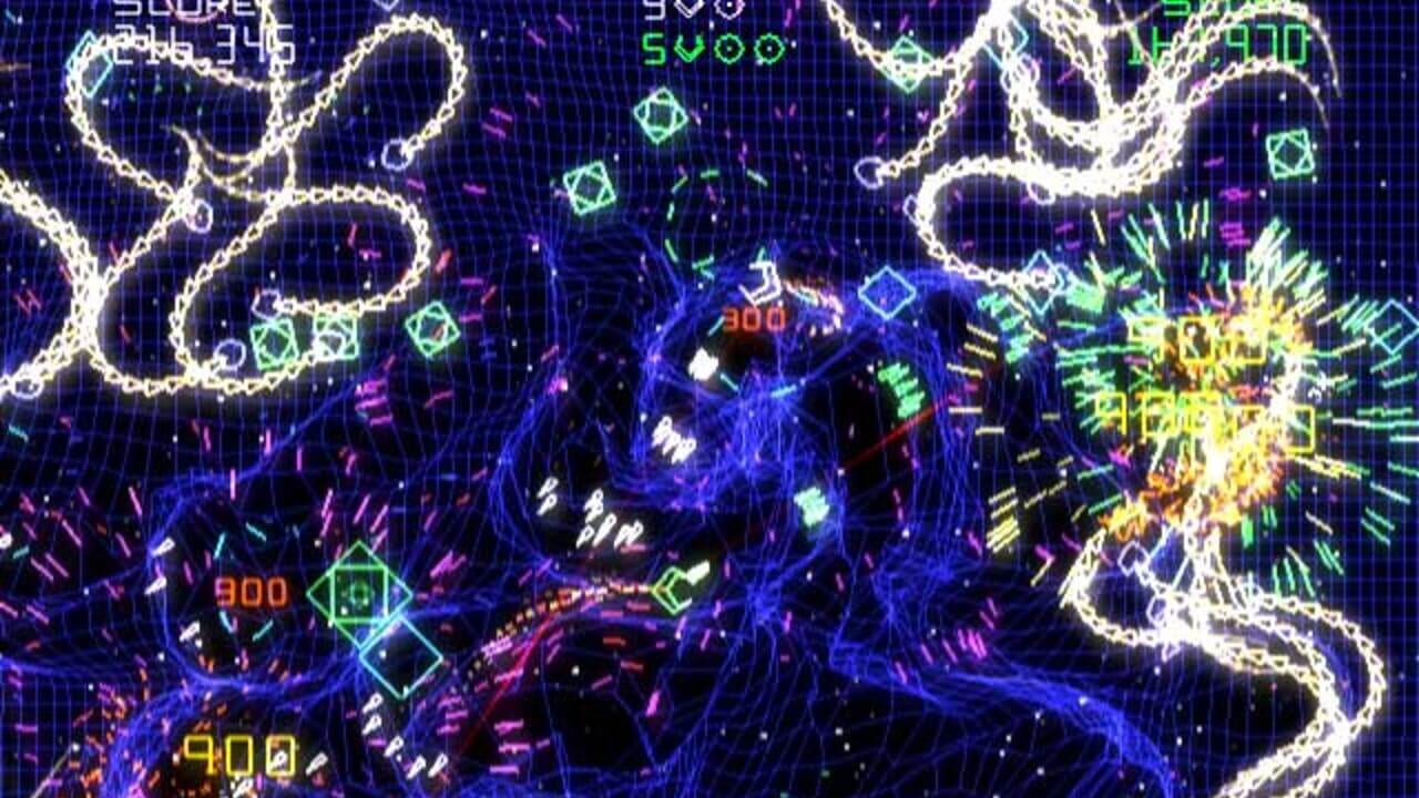 geometry wars galaxies wii – capture d'écran gameplay Nintendo Wii