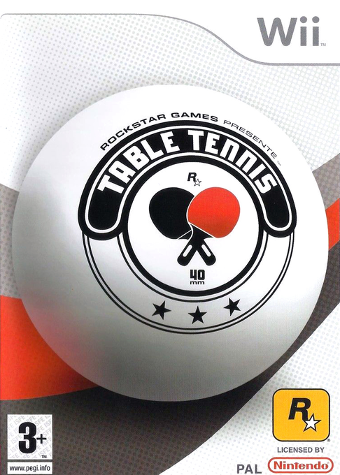 rockstar games presents table tennis wii – jaquette avant PAL FR très bon état testé