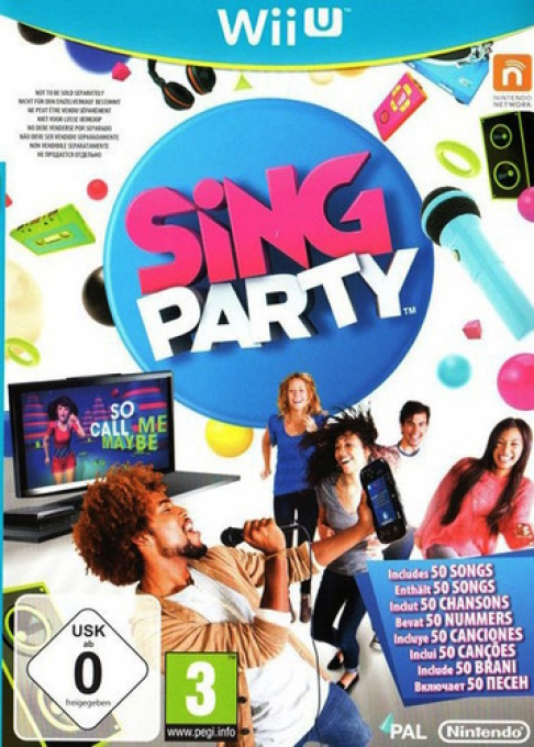 sing party wii u – jaquette avant PAL FR très bon état testé