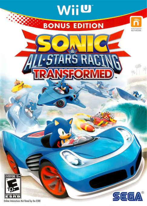 sonic all stars racing transformed wii u – jaquette avant PAL FR très bon état testé