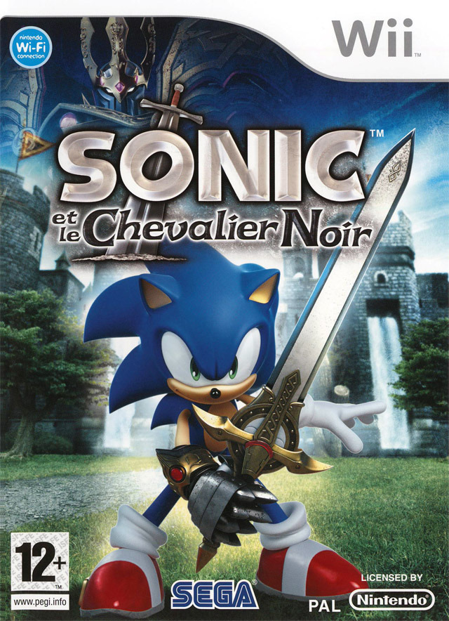 sonic et le chevalier noir wii – jaquette avant PAL FR très bon état testé