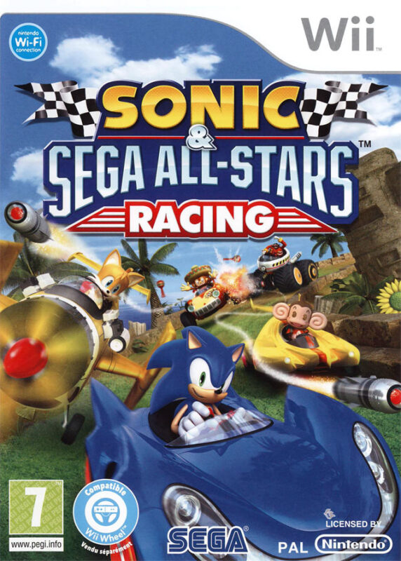 Sonic & SEGA All-Stars Racing Wii PAL FR – Course Nintendo Wii très bon état testé