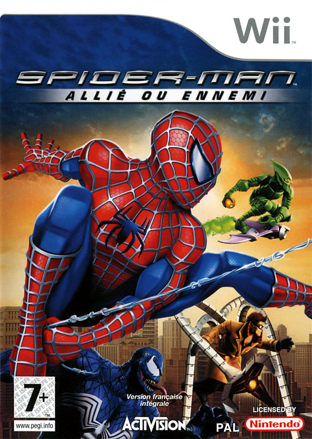 spider man allie ou ennemi wii – jaquette avant PAL FR très bon état testé