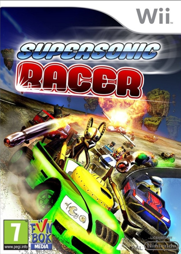 supersonic racer wii – jaquette avant PAL FR très bon état testé