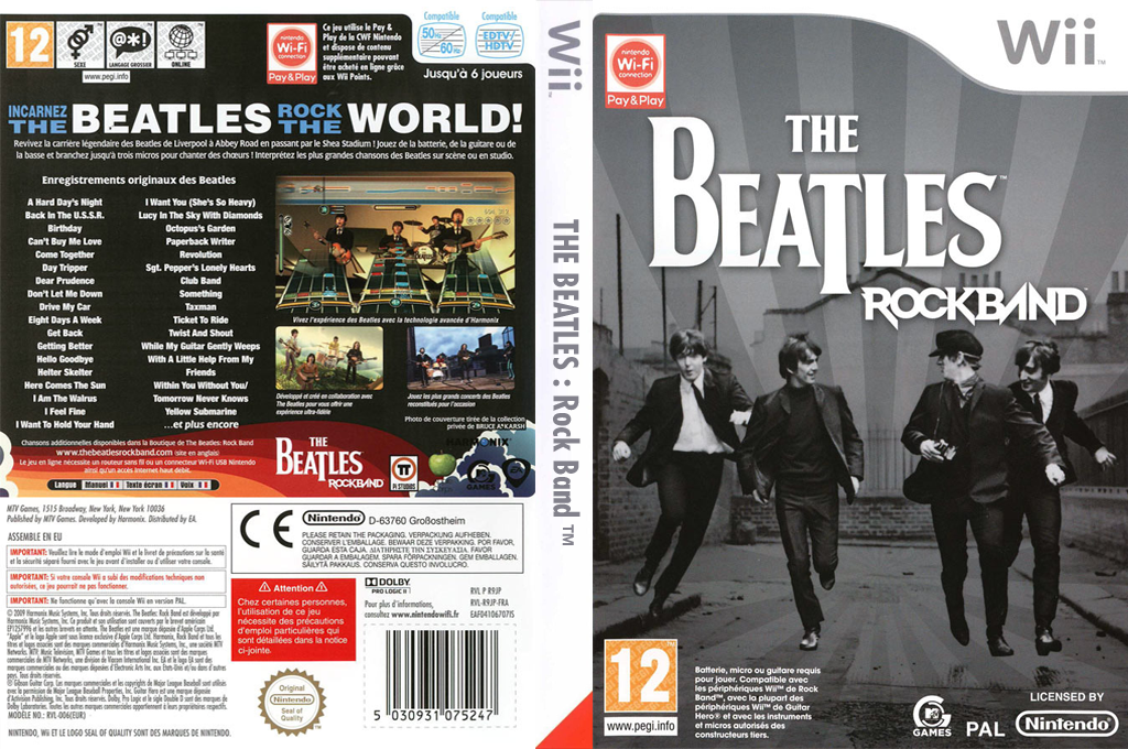 the beatles rock band wii – jaquette dépliée Nintendo Wii