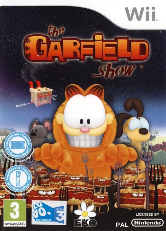 The Garfield Show : Threat of the Space Lasagna Wii PAL FR – Party game Nintendo Wii très bon état testé