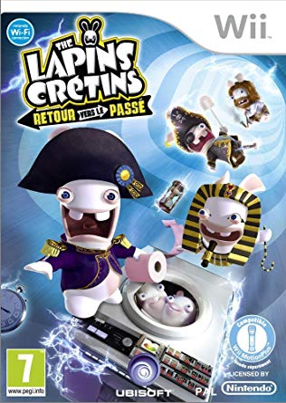 the lapins cretins retour vers le passe wii – jaquette avant PAL FR très bon état testé