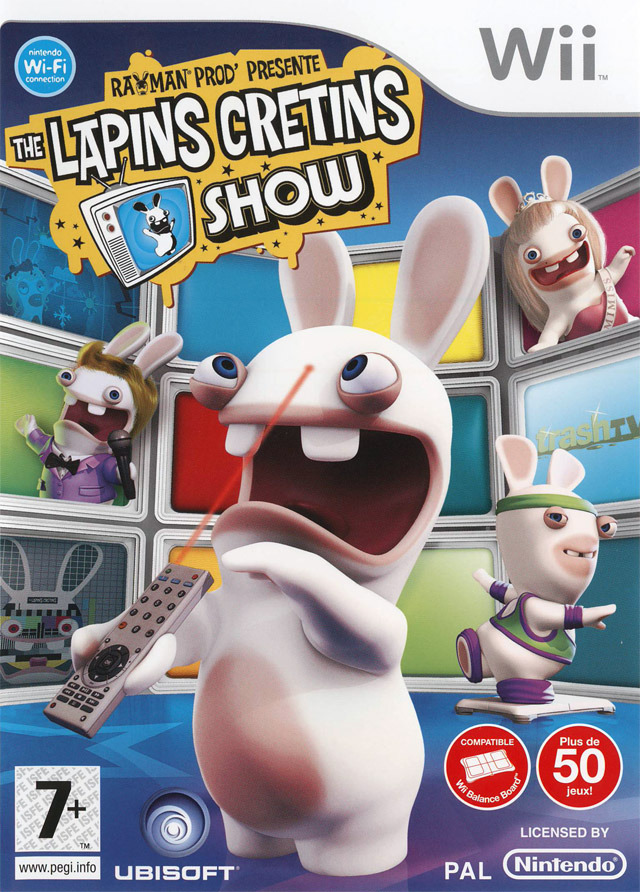 the lapins cretins show wii – jaquette avant PAL FR très bon état testé