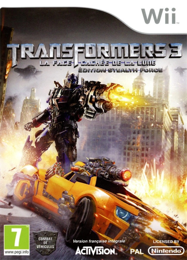 transformers 3 la face cachee de lune 2 wii – jaquette avant PAL FR très bon état testé