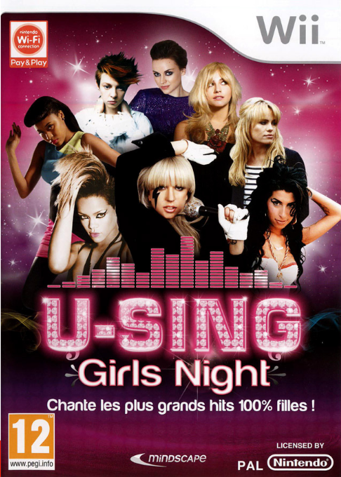 sing girls night wii – jaquette avant PAL FR très bon état testé