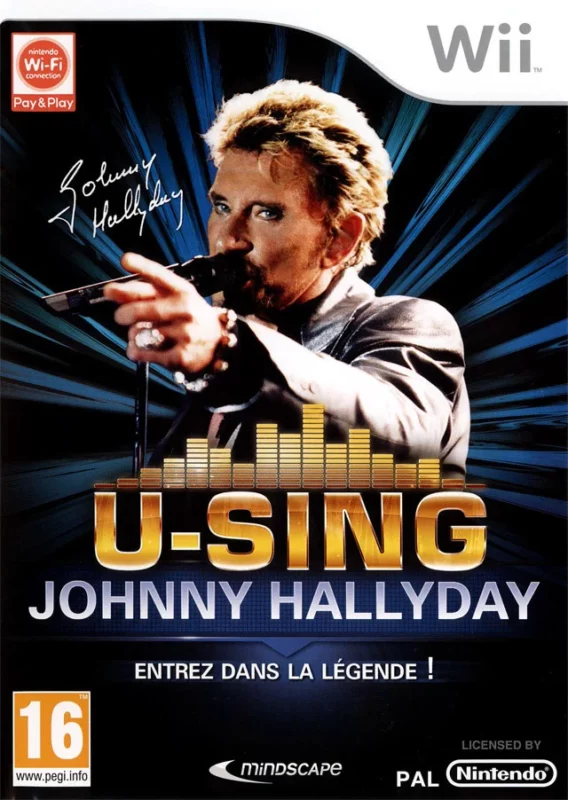 U-Sing Johnny Hallyday Wii PAL FR – Rythme / Musique Nintendo Wii très bon état testé