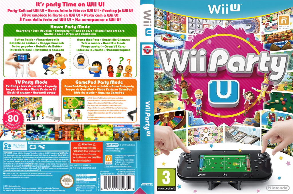 party wii u – jaquette dépliée Nintendo Wii