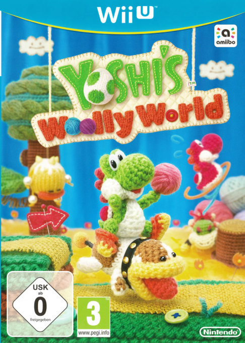 yoshi woolly world wii u – jaquette avant PAL FR très bon état testé