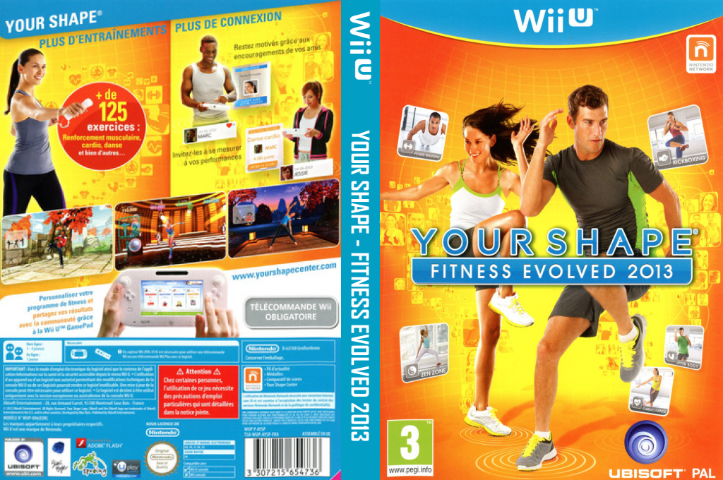 your shape fitness evolved 2013 wii u – jaquette dépliée Nintendo Wii
