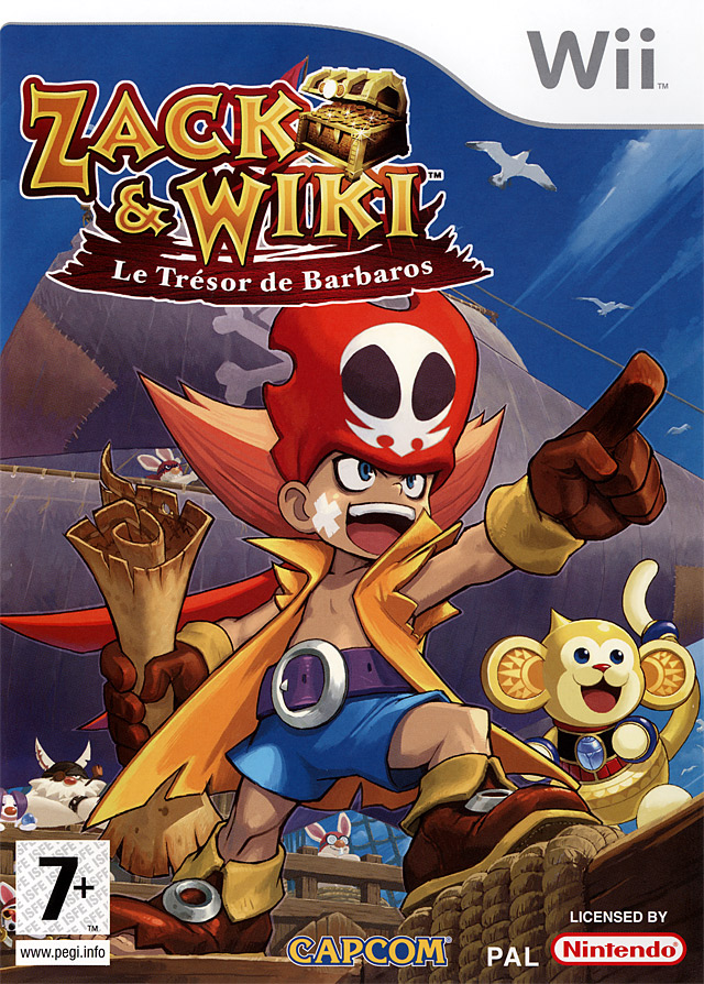 zack wiki le tresor de barbaros wii – jaquette avant PAL FR très bon état testé