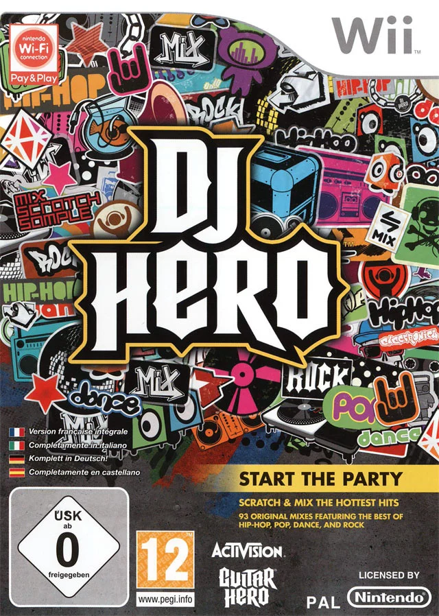 Dj Hero Wii – jaquette avant PAL FR très bon état testé