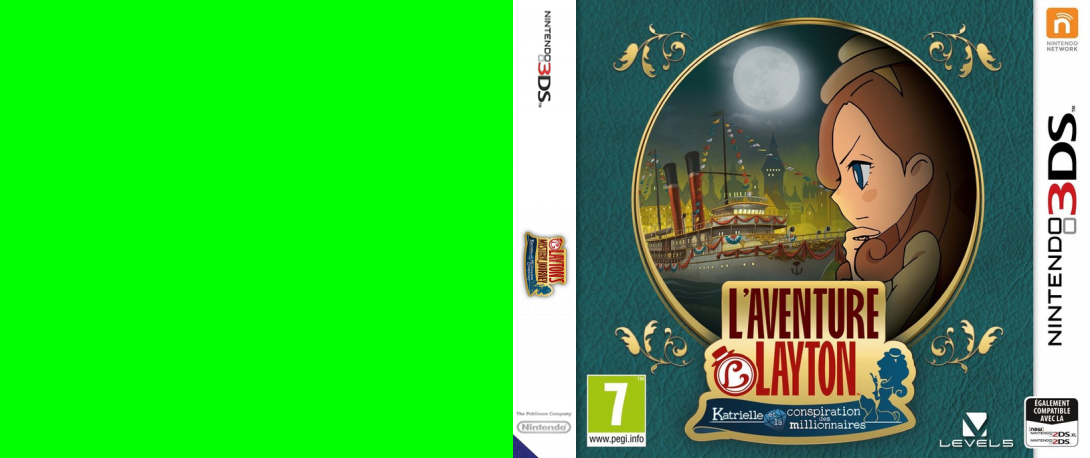 aventure layton katrielle et la 3ds – jaquette dépliée Nintendo Wii